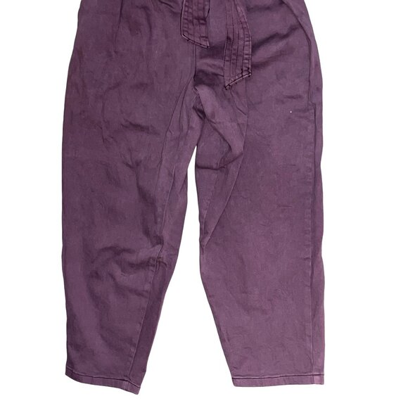 Universal Thread Purple High Waisted Pleated Paper Bag Boho Casual Pants Sz 14 W - Picture 7 of 16